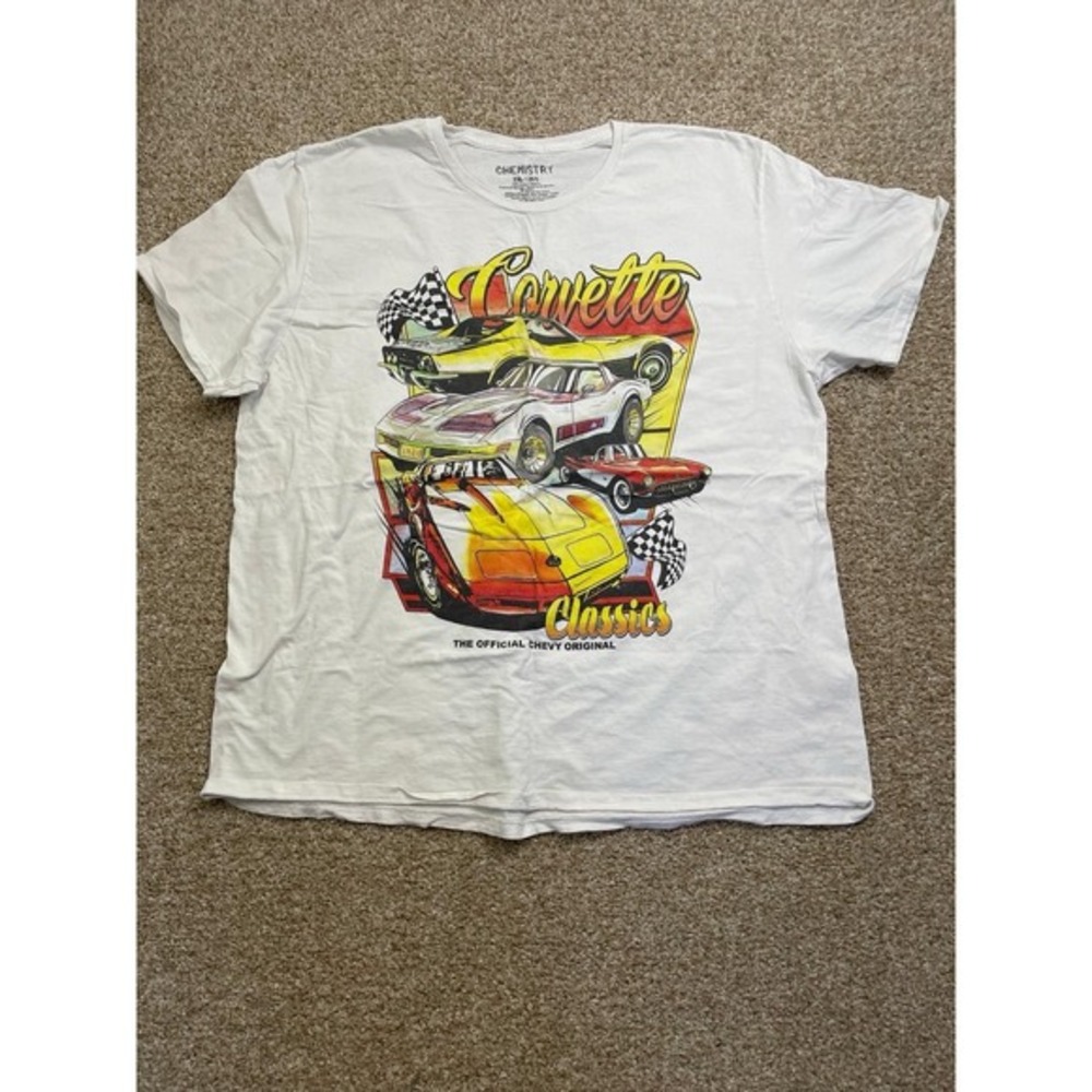 Vintage Chemistry Chevy Corvette Classics Graphic GM Original Tee 2xL
